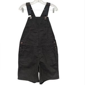 Rei Women's Trailsmith Adjustable Short Black Charcoal Gray Overalls Size 2.